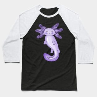 Purple Axolotl Baseball T-Shirt